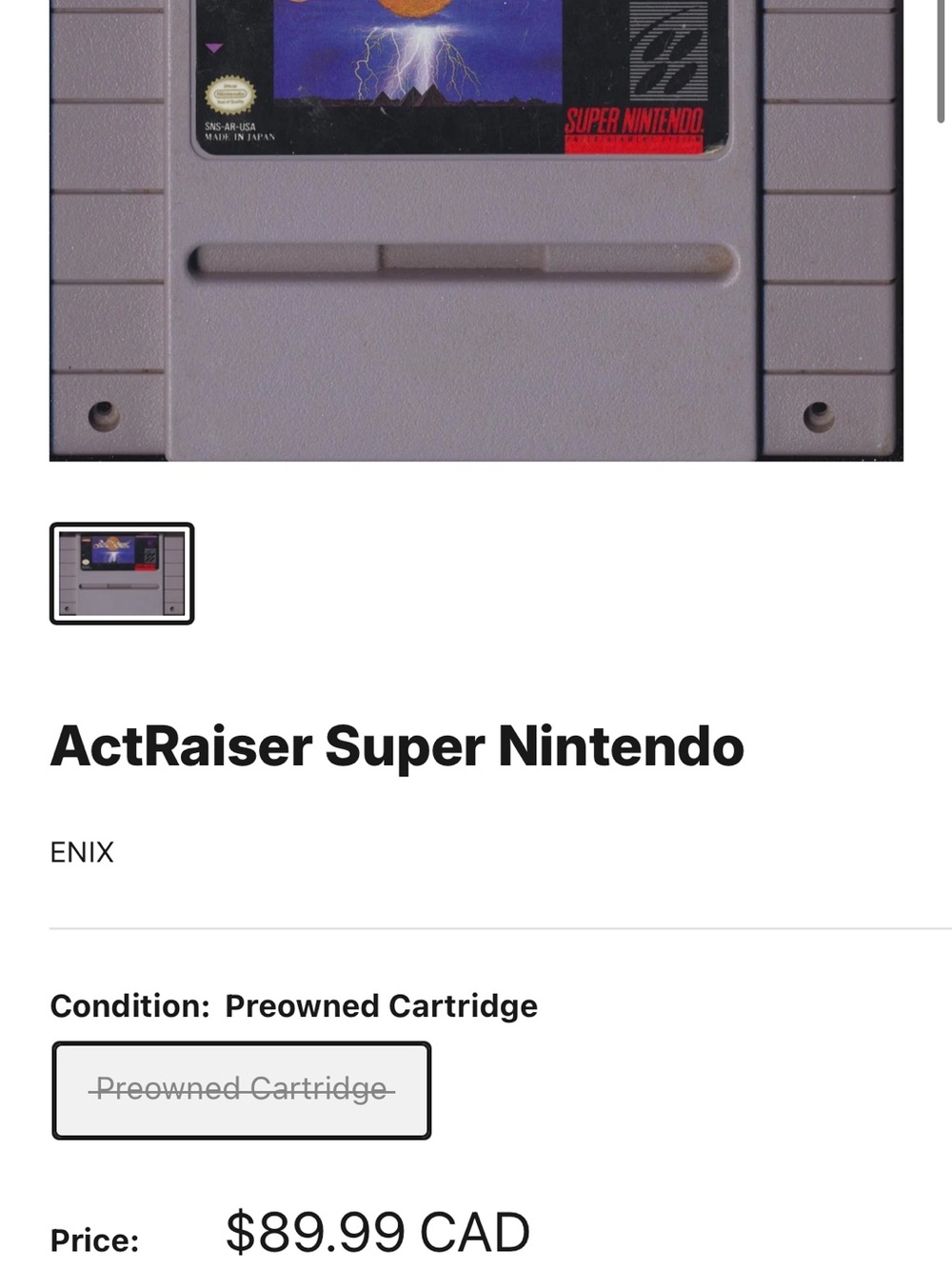 ✨Act Raisers Supernintendo ✨ Mint! - Picture 6 of 6